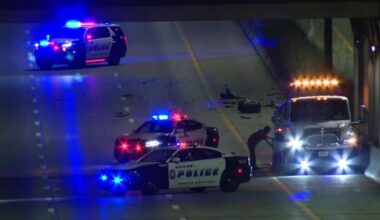 Man charged with hitting Dallas Police car that was helping disabled vehicle, department says