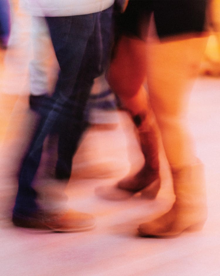 closeup of two dancers