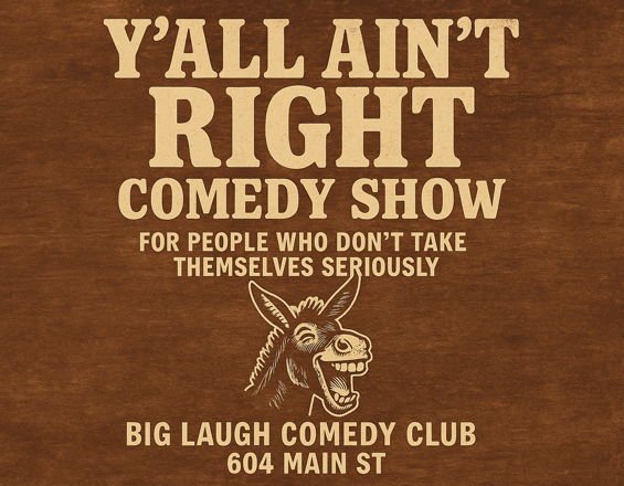 Y’all Ain’t Right: A Wild Night of Unfiltered Comedy [FRIDAY Night Edition]