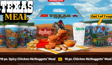 McDonald's Texas Meal features 7 collectible regional cups
