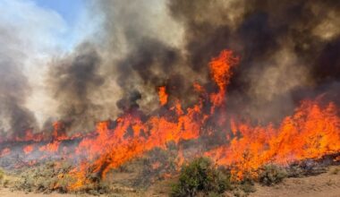 Crews battle wildfires in western U.S. and Canada