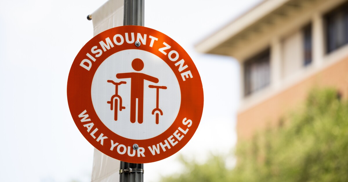 UT unveils large dismount zone for e-bikes, scooters, boards
