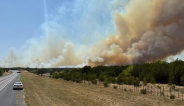 Evacuations ordered in rural Texas as wildfire mushrooms within hours