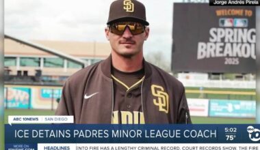 Padres minor league coach detained at El Paso airport