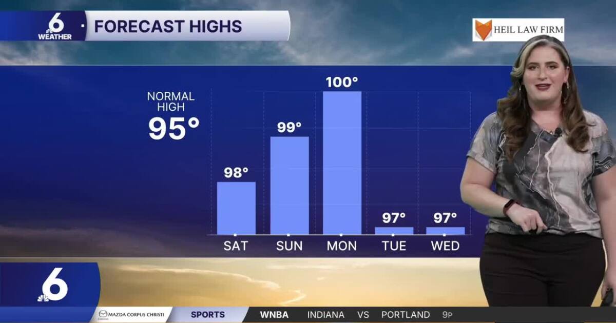 WEEKEND FORECAST: Hot weather persists with a stray shower possible