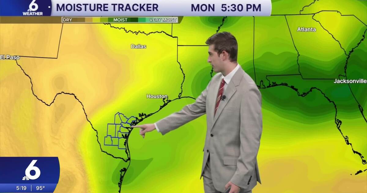 Monday brings more muggy weather and hardly any relief from the heat