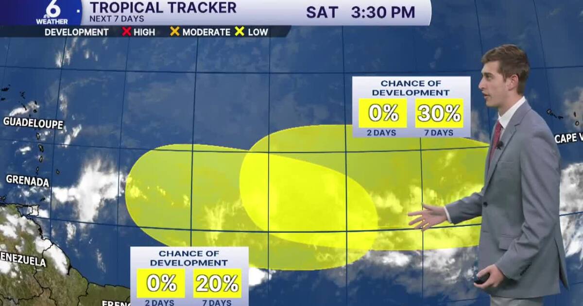Keeping afternoon showers & sun in your Sunday forecast; watching the tropics