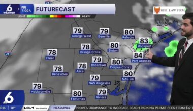 Thursday brings more toasty temperatures, as things heat up in the tropics