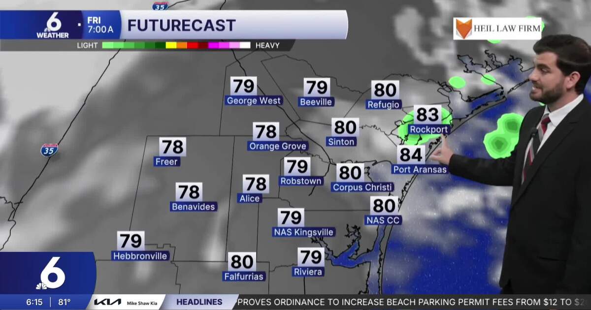 Thursday brings more toasty temperatures, as things heat up in the tropics