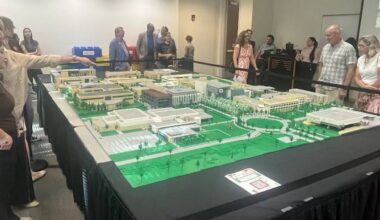UT Dallas campus recreated with LEGOs