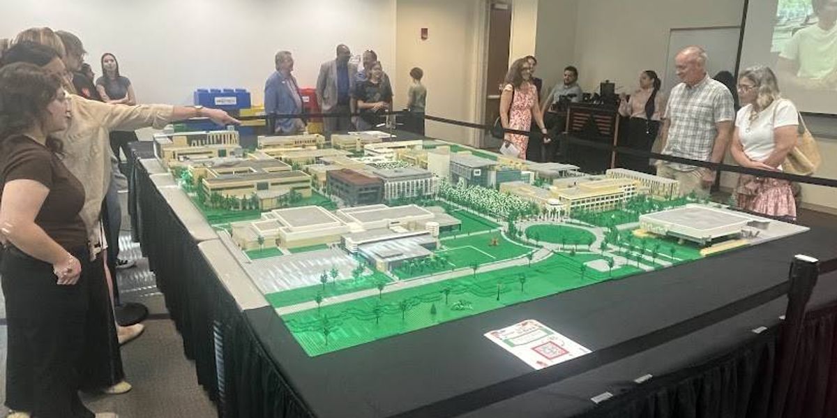 UT Dallas campus recreated with LEGOs