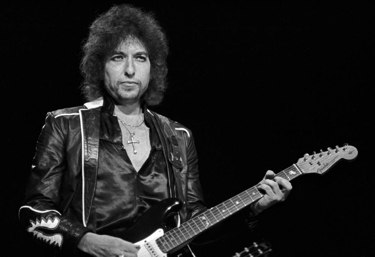 Bob Dylan in concert at the Tarrant County Convention Center on November 24, 1978, in Fort Worth.