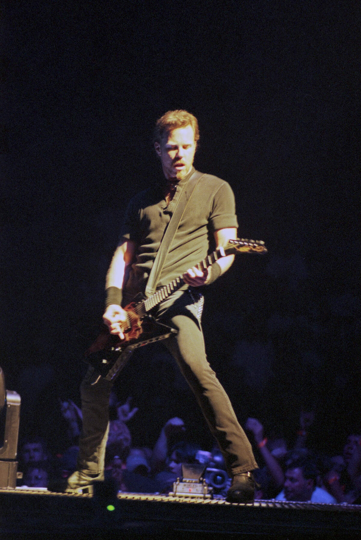 Metallica guitarist James Hetfield performs in concert at the Tarrant County Convention Center.