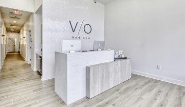 Spa reception area