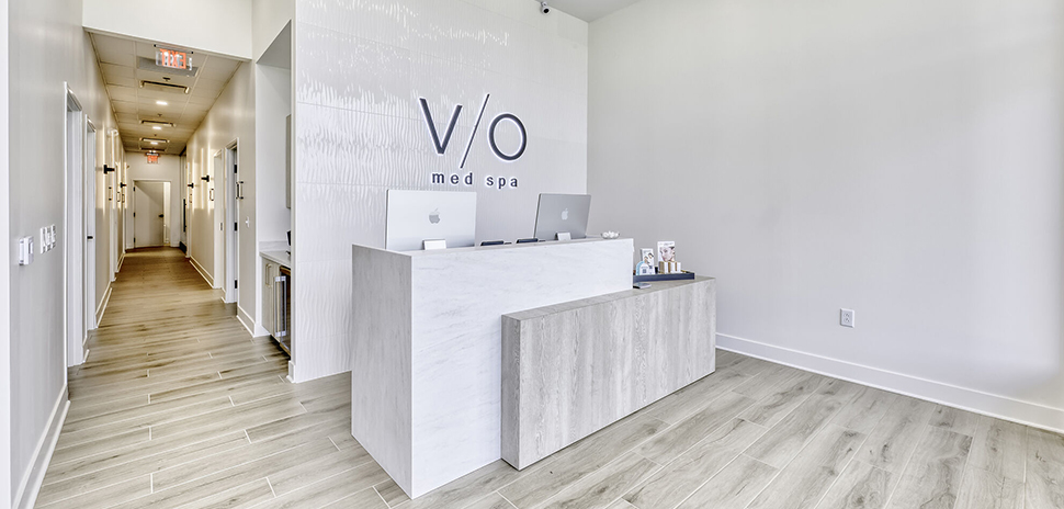 Spa reception area