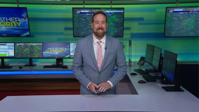 Hot today, a few showers possible Thursday and Friday