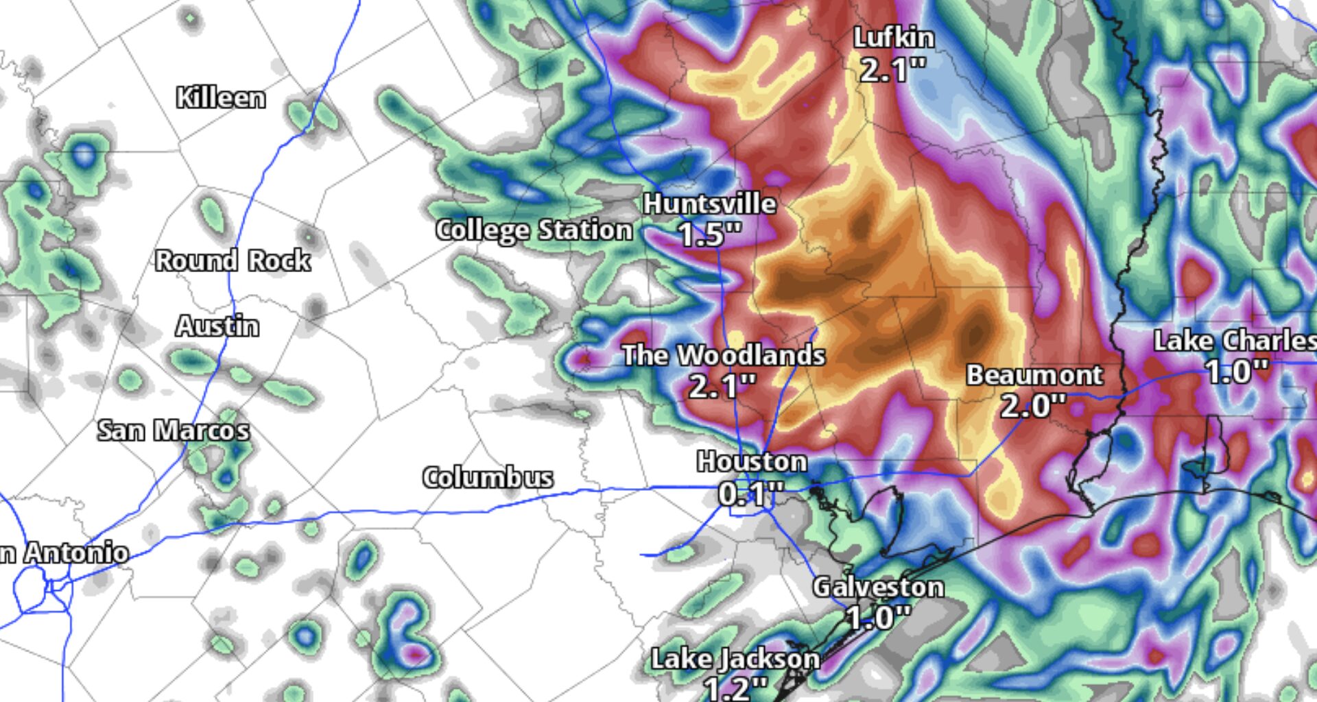 Houston-area flood risk continues as Edouard moves north