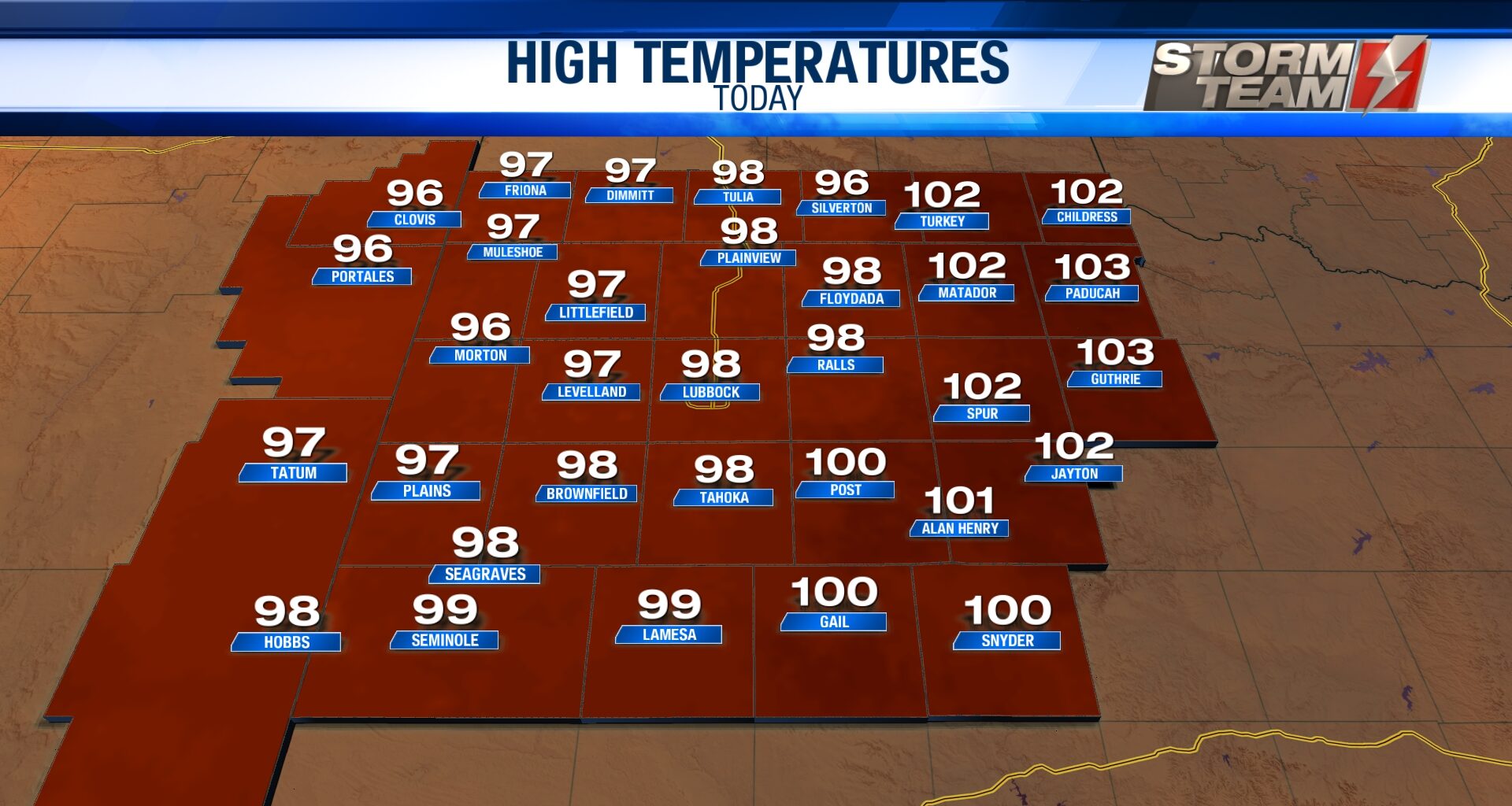 Near Record Heat for Second Day of September, Stray Showers Possible | KLBK | KAMC