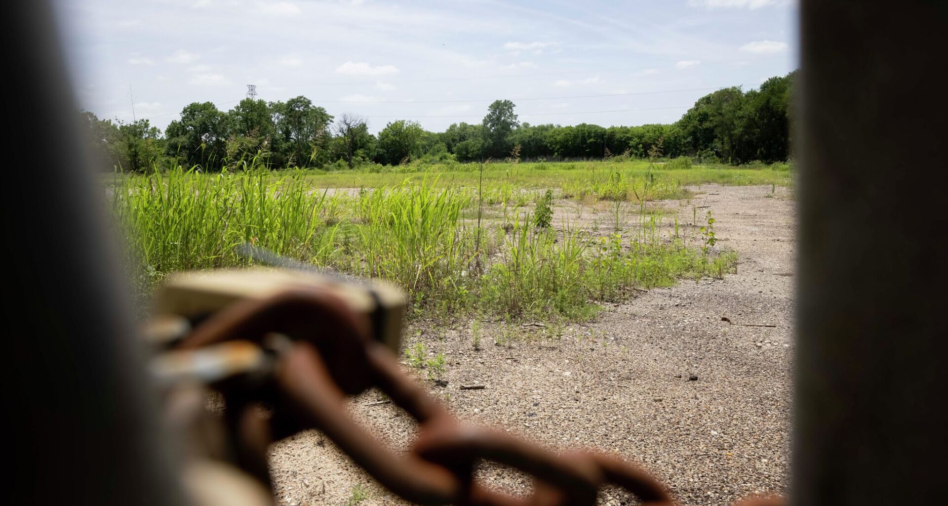 The former site of Shingle Mountain on S. Central Expressway photographed on Wednesday, May 11, 2022, in Dallas, TX. The Dallas City Council is voting to make budget adjustments that includes $2 million to do environmental cleanup at the Shingle Mountain site.