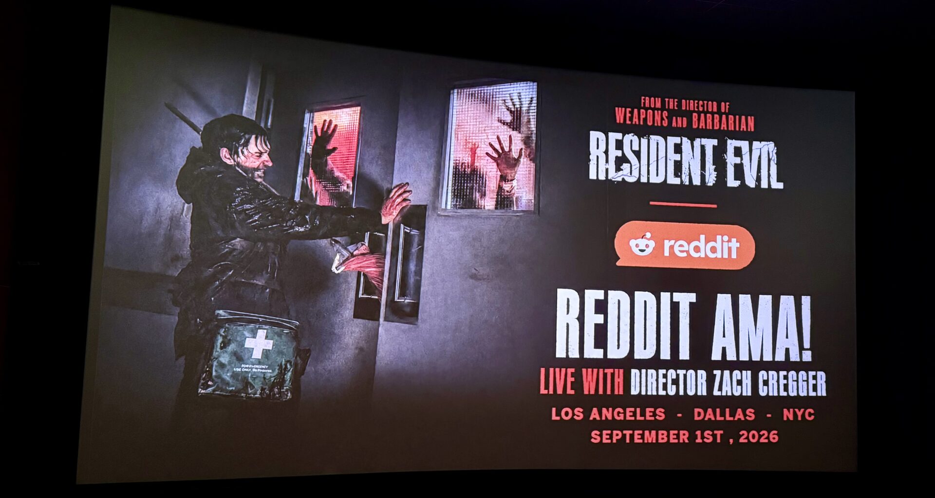 Dallas gets early look at new 'Resident Evil' film