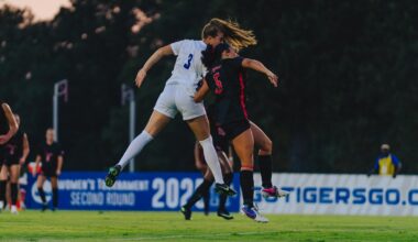 Kelly Nets First Goal of Season as No. 23 Tigers Draw Houston