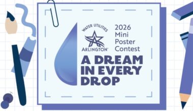 Arlington Water kicks off A Dream in Every Drop mini poster contest