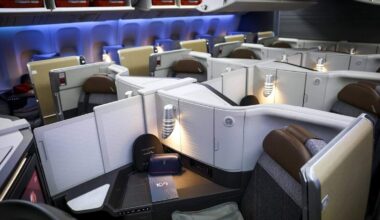 American Airlines unveils retrofitted Boeing 777-300 plane