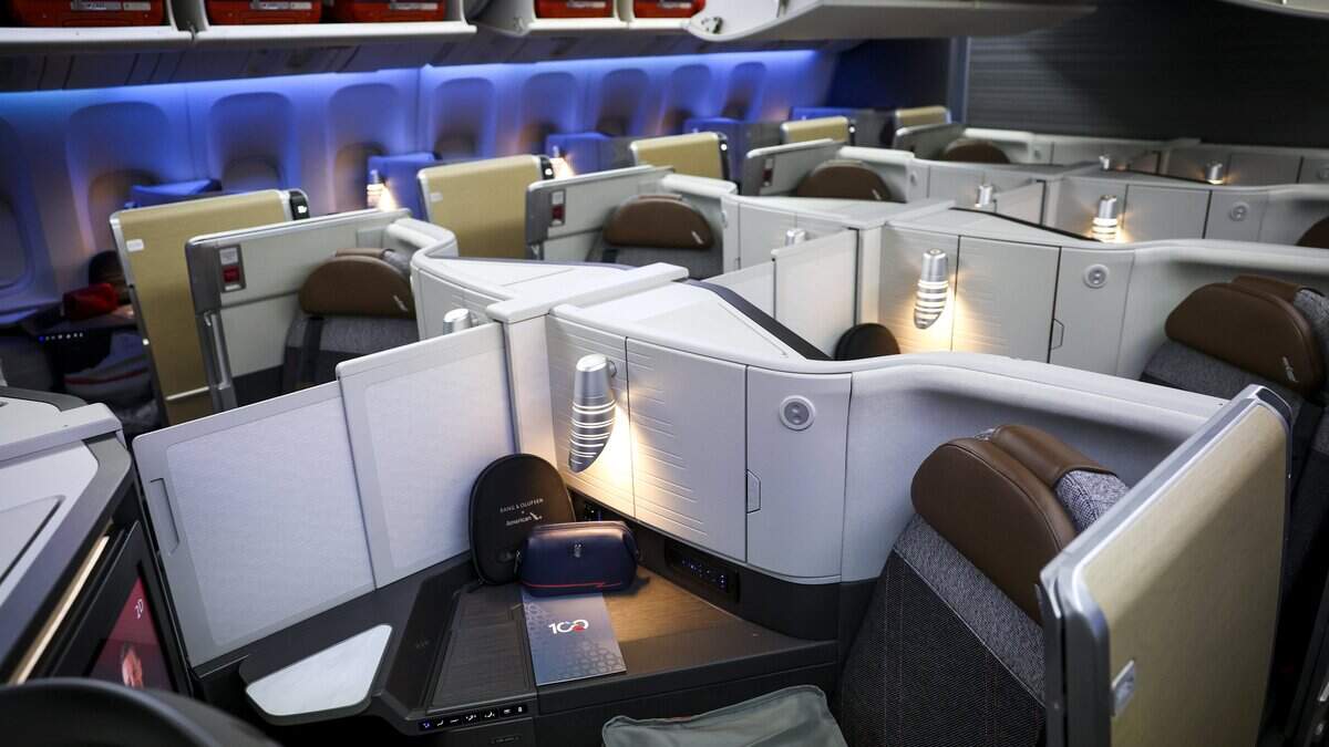 American Airlines unveils retrofitted Boeing 777-300 plane