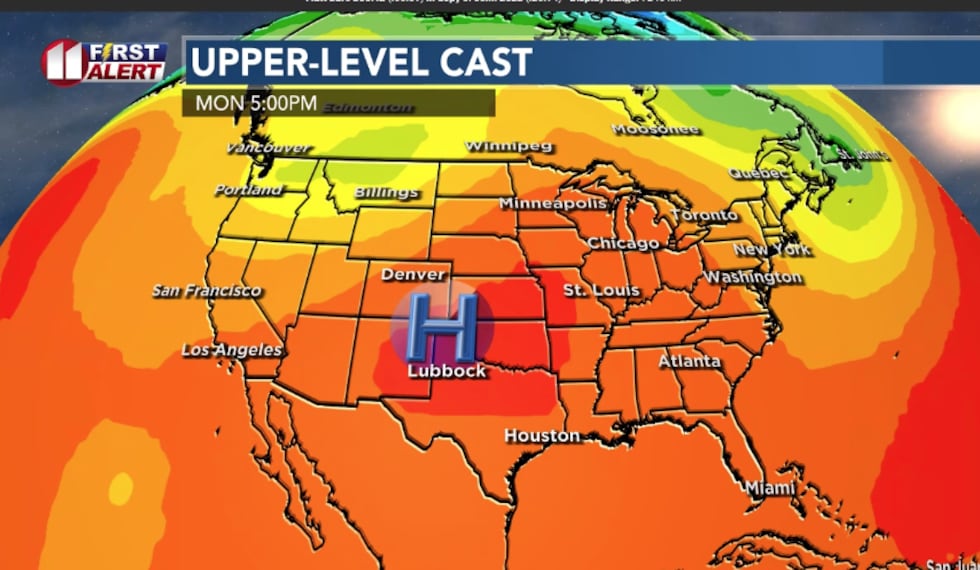 The heat continues to control west Texas