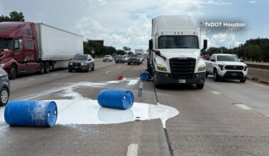 13 Alert Traffic: All NB lanes reopen on Gulf Freeway at South Loop after hazmat spill, Houston TranStar reports