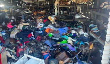 Presbyterian Night Shelter issued a plea for donations after a fire destroyed a storage facility Sunday.