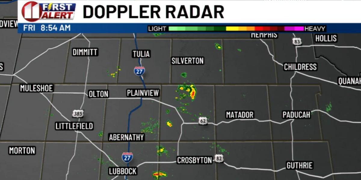 Isolated storms possible Friday before heat takes over