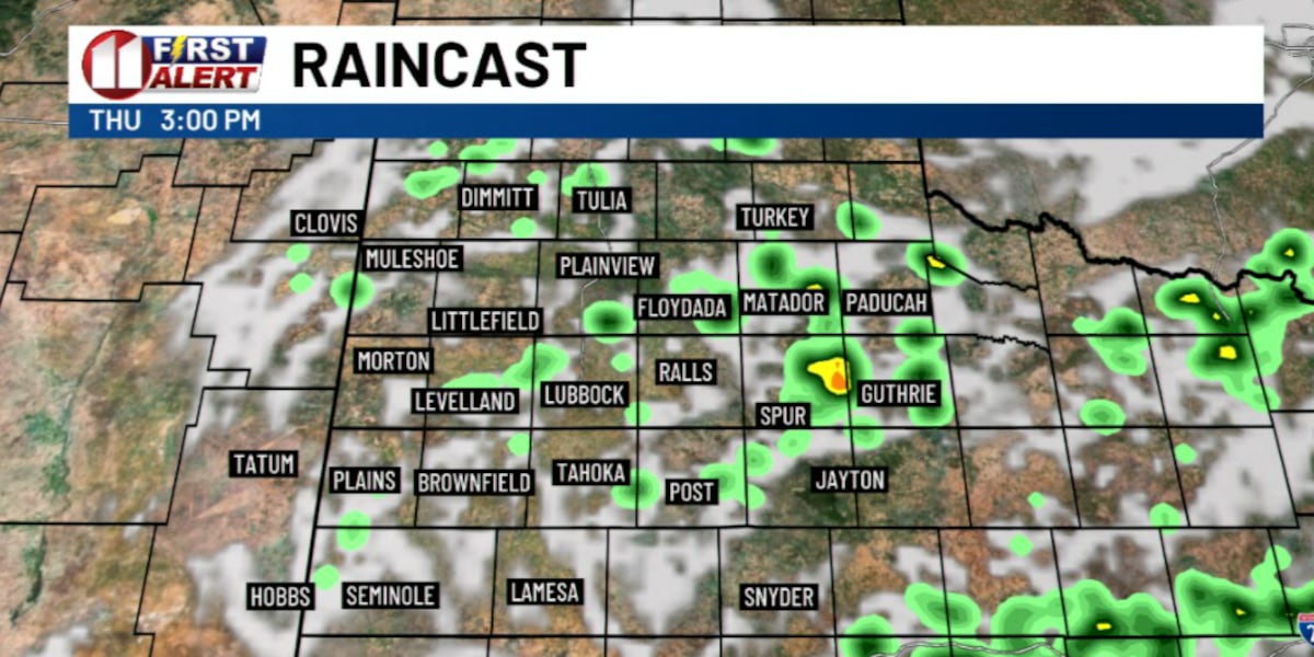 Thunderstorms expected Thursday, hot weekend ahead