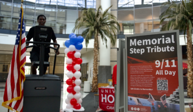 Campus Recreation holds Memorial Step Tribute for 9/11