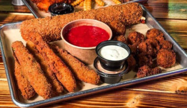 Texas-sized 10-inch mozzarella stick at Perfect Tender Hot Chicken