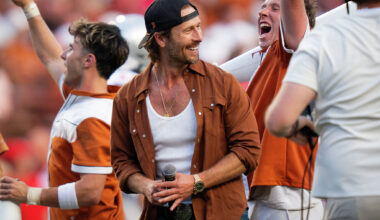 Glen Powell, Matthew McConaughey and more at Texas vs. Ohio State