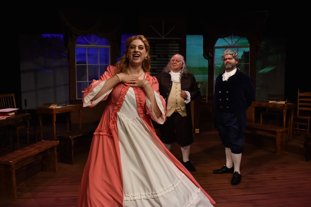 an actress on a stage 