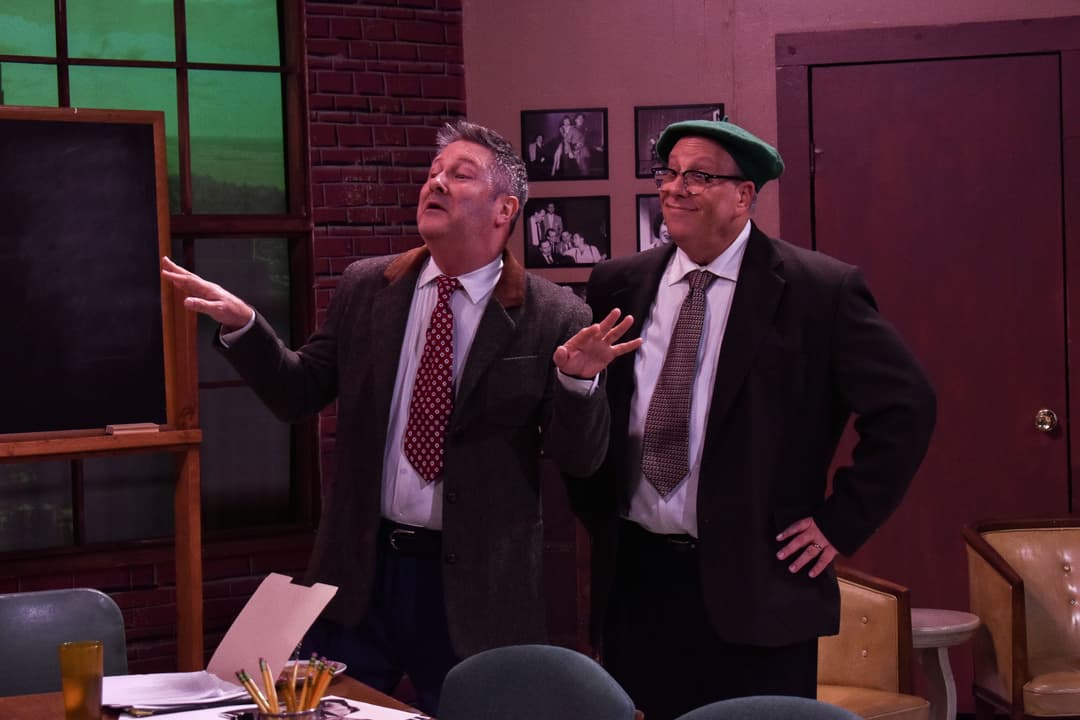 Actors on a stage