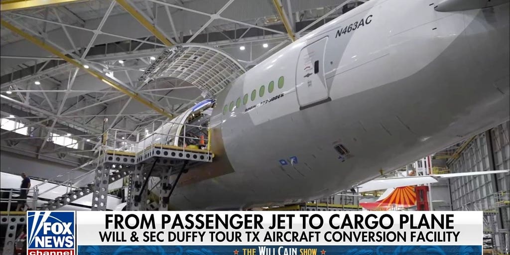 Texas aircraft conversion facility turns passenger jets into cargo planes