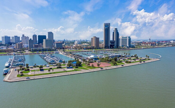 Corpus Christi, Texas, shoreline