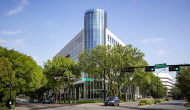 The 2401 Cedar Springs building was given a new look by architect Corgan.