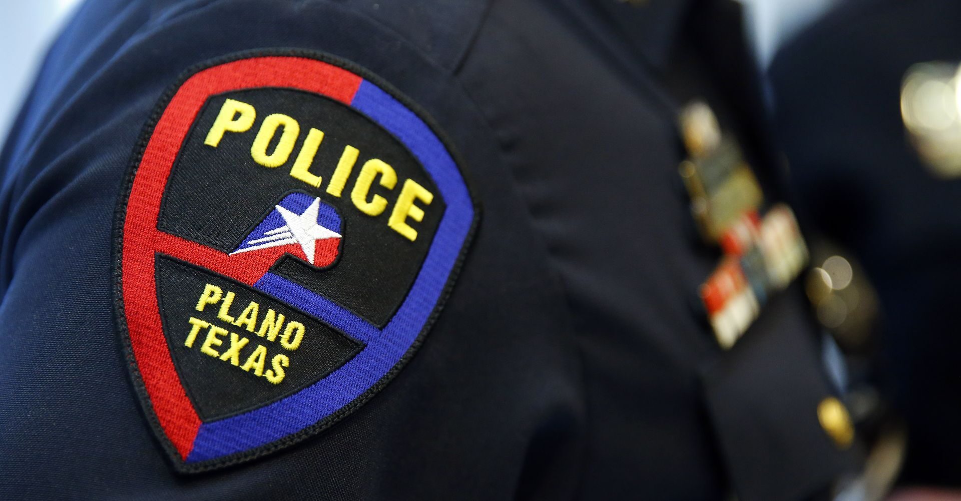 The Plano Police Department patch as pictured Thursday, March 2, 2017. (Tom Fox/The Dallas Morning News)