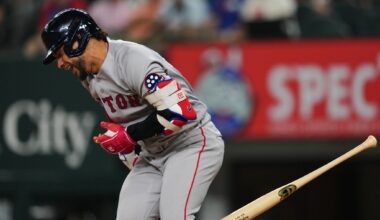 Boston's Willson Contreras has bruised right hand after hit by Jakob Junis pitch in 4-3 win at Texas