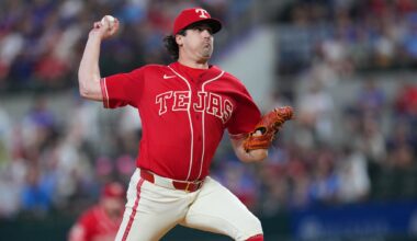 Rangers starter Cal Quantrill leaves after throwing 12 pitches because of right lat tightness