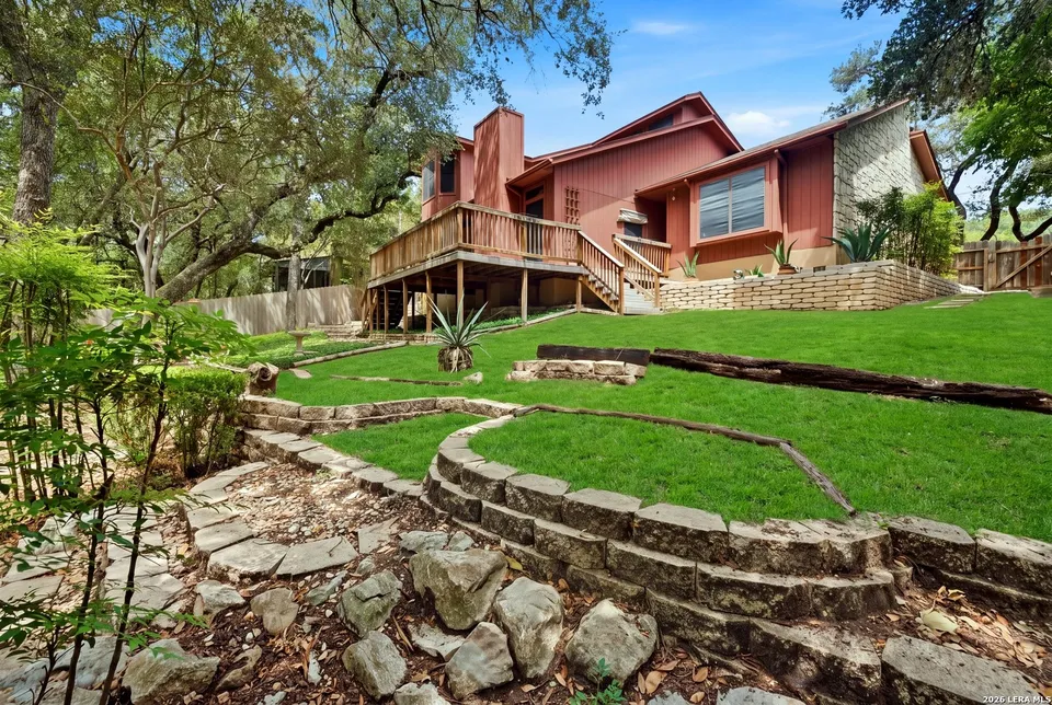 This house for sale on San Antonio's greenbelt has a workshop treehouse