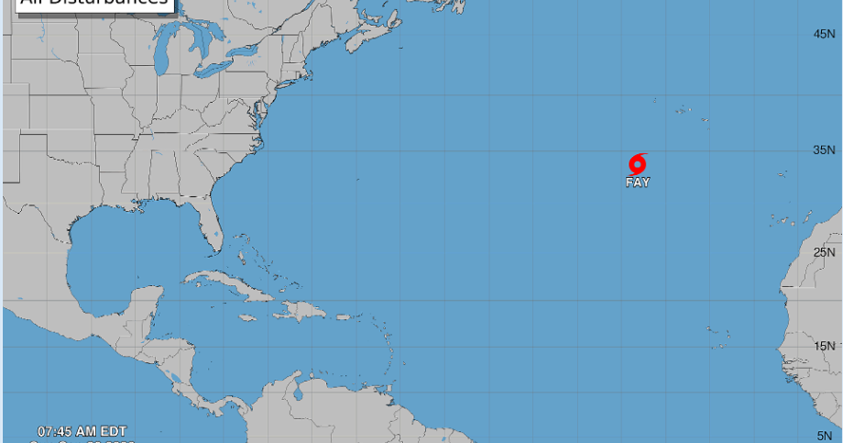 Tropical Storm Fay has formed in the Atlantic