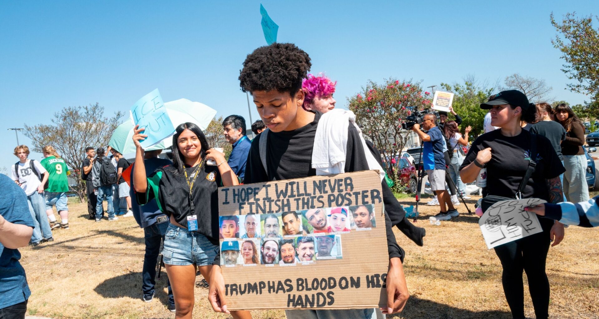 Texas Teens Walk Out in Protests After Austin ICE…