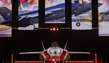 Front view of F35 Fighter