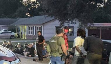 Multiple arrests, drugs and weapons seized as law enforcement execute search warrant at N. Houston building