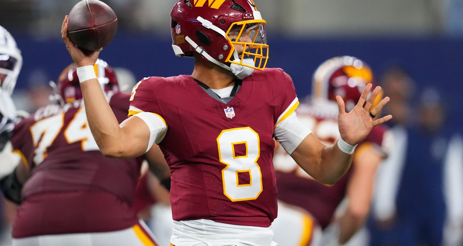 Commanders rally around Marcus Mariota with Jayden Daniels sidelined